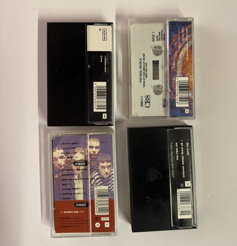 The Real People tape cassette Bundle Job Lot 1990s Wndow Pane Etc X 4 - Picture 2 of 2