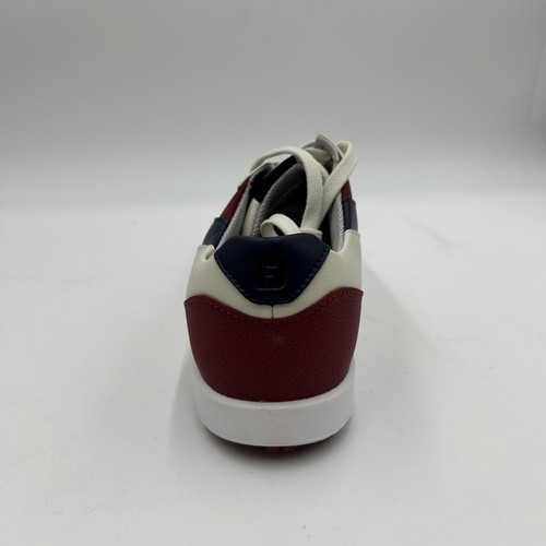 FootJoy Womens FJ Links Golf Shoes, Bone/Burgundy, size 9.5 M - Picture 6 of 8