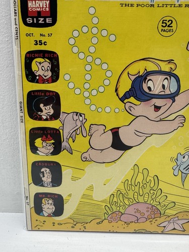 Richie Rich Dollars And Cents #57 Harvey Comics Bagged And Boarded Giant Size - Picture 4 of 5