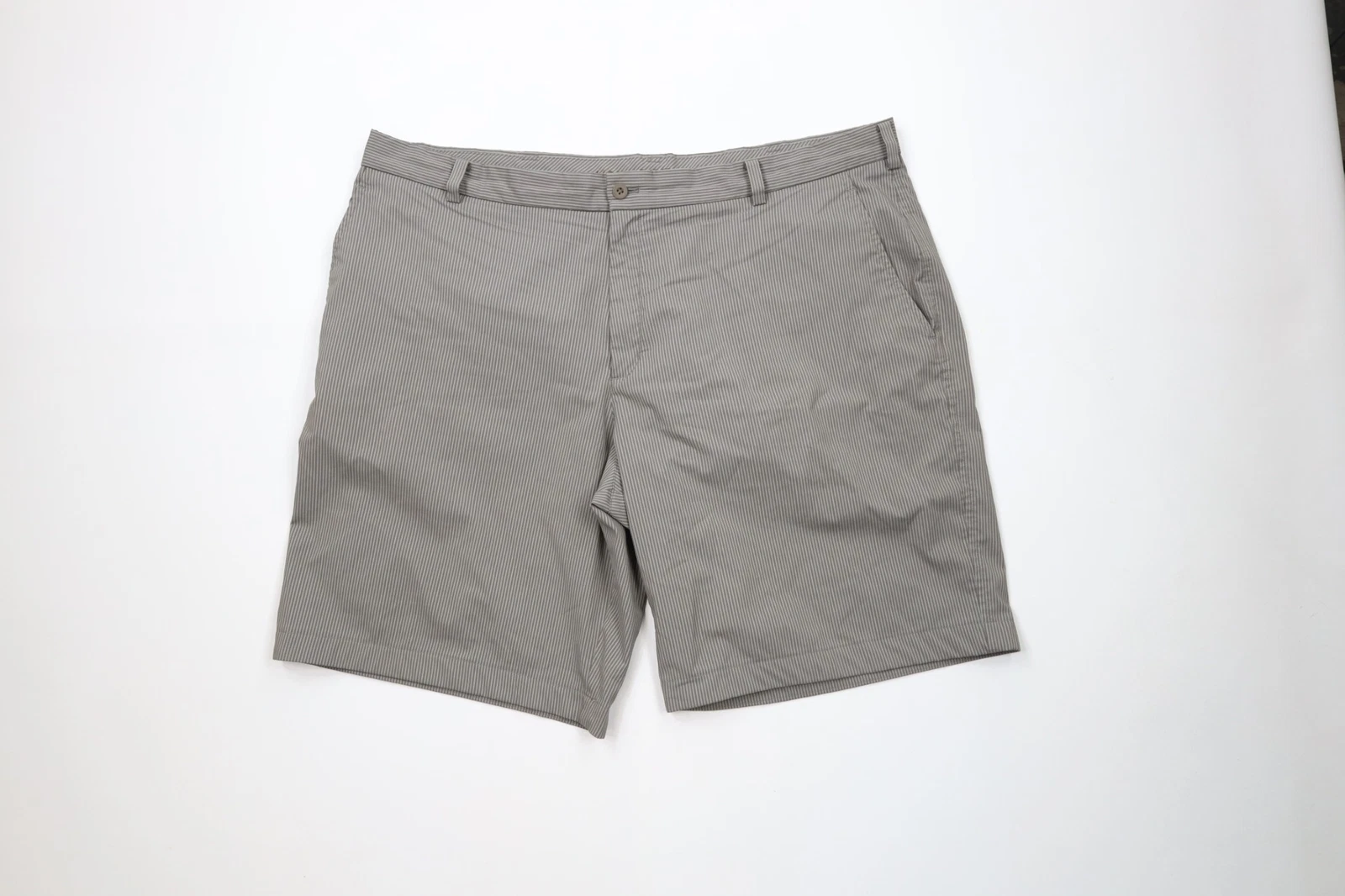 Nike Golf Uomo 42 Pantaloncini Chino Gessato Righe Flat Front Tech Golf Grigio