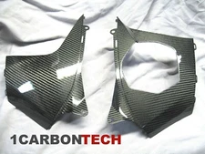 07 08 2007 2008 SUZUKI GSXR 1000 CARBON FIBER ENGINE SIDE COVERS FAIRINGS