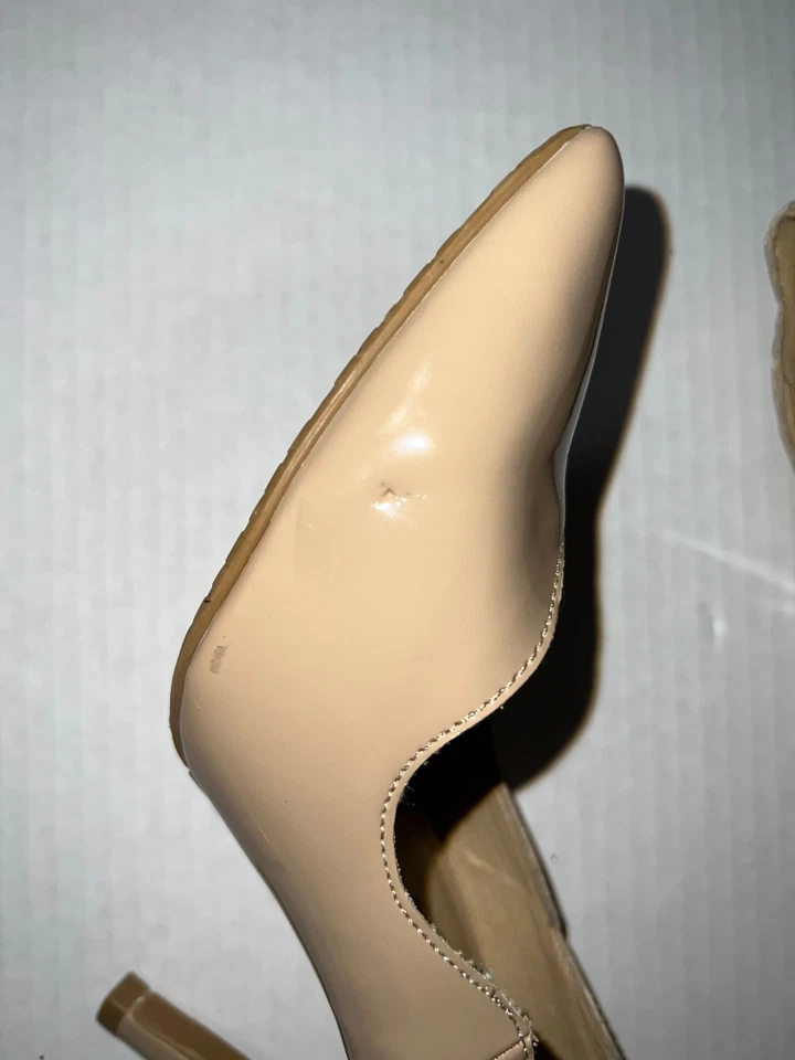 Zapatos de salón de tacón festoneado para mujer talla 9 Chinese Lavandería STAR TURN CHAROL TOSTADO/DESNUDO Foto 4 de 4