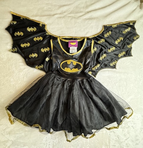 Batman Toddler Girl's Batgirl Tutu Dress Costume Sz XSmall Halloween Costume - Picture 12 of 14