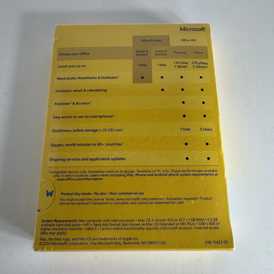 Microsoft Office 2011 for Mac Home & Student Key Card (1PC/1User) - Image 2 of 4