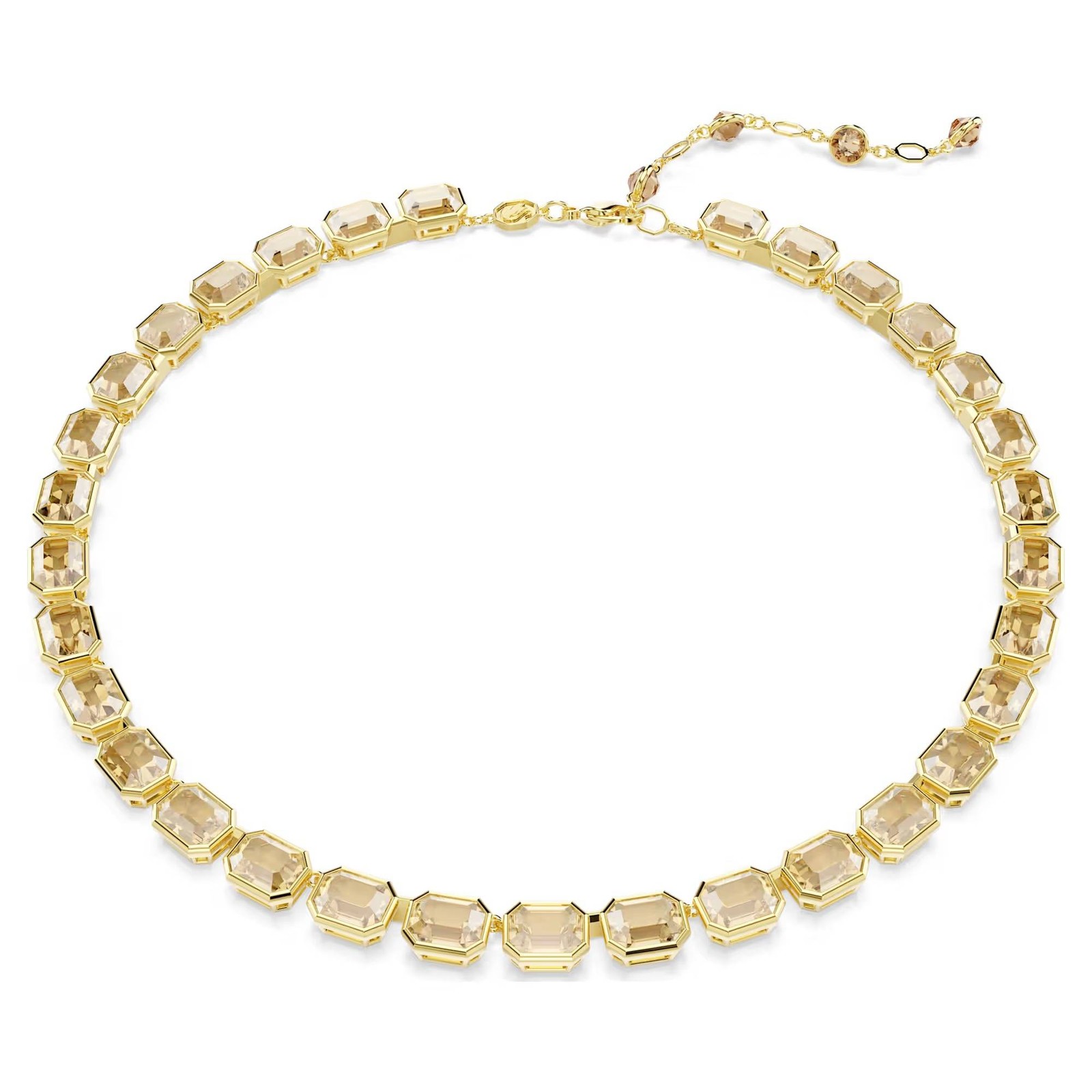 Collana Swarovski Millennia 5718674 necklace Tennis Dorato Girocollo oro Giallo
