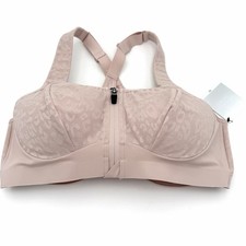 Victoria  s Secret Sports Bra Incredible Knockout Zip Front Close Animal Print