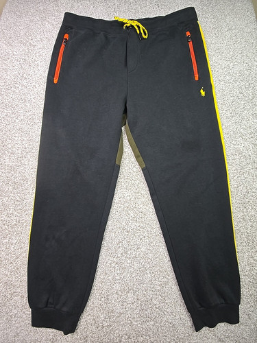 Polo Ralph Lauren pantaloni uomo XXL colorblock polo RL67 pony pantaloni della tuta tempo libero - Foto 1 di 24