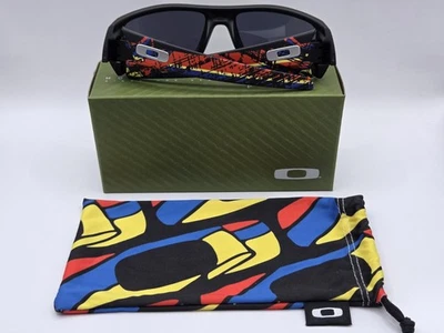 Oakley Gascan Matte Black / Black Iridium Rare JP Montoya Collector Vintage New - Photo 1/4