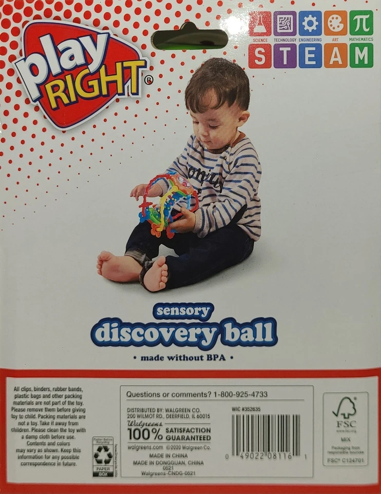 Juguete para bebé Play Right DISCOVERY BALL edades 6+ Foto 4 de 4