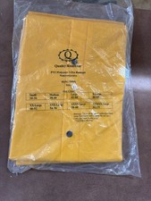 NEW XL Quality Brand 3 Piece Yellow Rain Suit NON CONDUCTIVE PVC Rainsuit