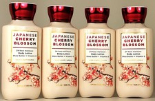 QTY 4 - Bath  Body Works JAPANESE CHERRY BLOSSOM Body Lotion Cream 8oz