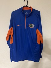 Nike Dri-Fit Elite University Of Florida Gator 1/4 Zip Long Sleeve Sz Large