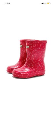 Toddler Hunter Original First Classic Giant Glitter Waterproof Rain Boots
