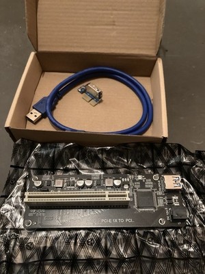 Riser 1x PCIe to PCI USB Express Adapter  Card Karte PC Workstation Server AI KI