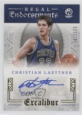 2015-16 Panini Excalibur Regal Endorsements 87/123 Christian Laettner Auto 0f8