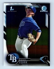 2016 Bowman Chrome Draft Mikey York Tampa Bay Rays #BDC-119