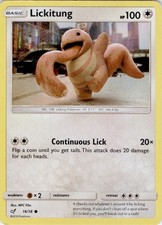 Lickitung 16/18 Common Detective Pikachu Pokemon Holo Near Mint