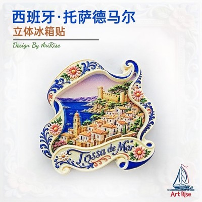 Spanien Tossa de Mar 3D Kühlschrankmagnet Hausbar Küchenutensilien Weltreise Souvenir