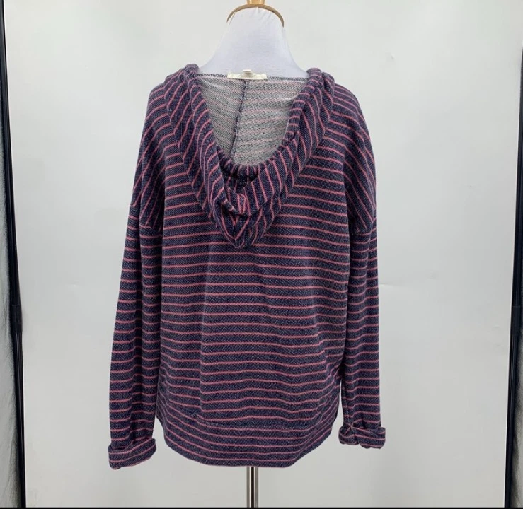 Sudadera Suave Joie Para Mujer XS Extra Pequeña Multi Rayas Hombro Caído Sudadera con Capucha Foto 4 de 4