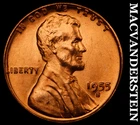 1955-S Lincoln Wheat Cent-Choice Gem BU Red Lustrous No Reserve #i5731