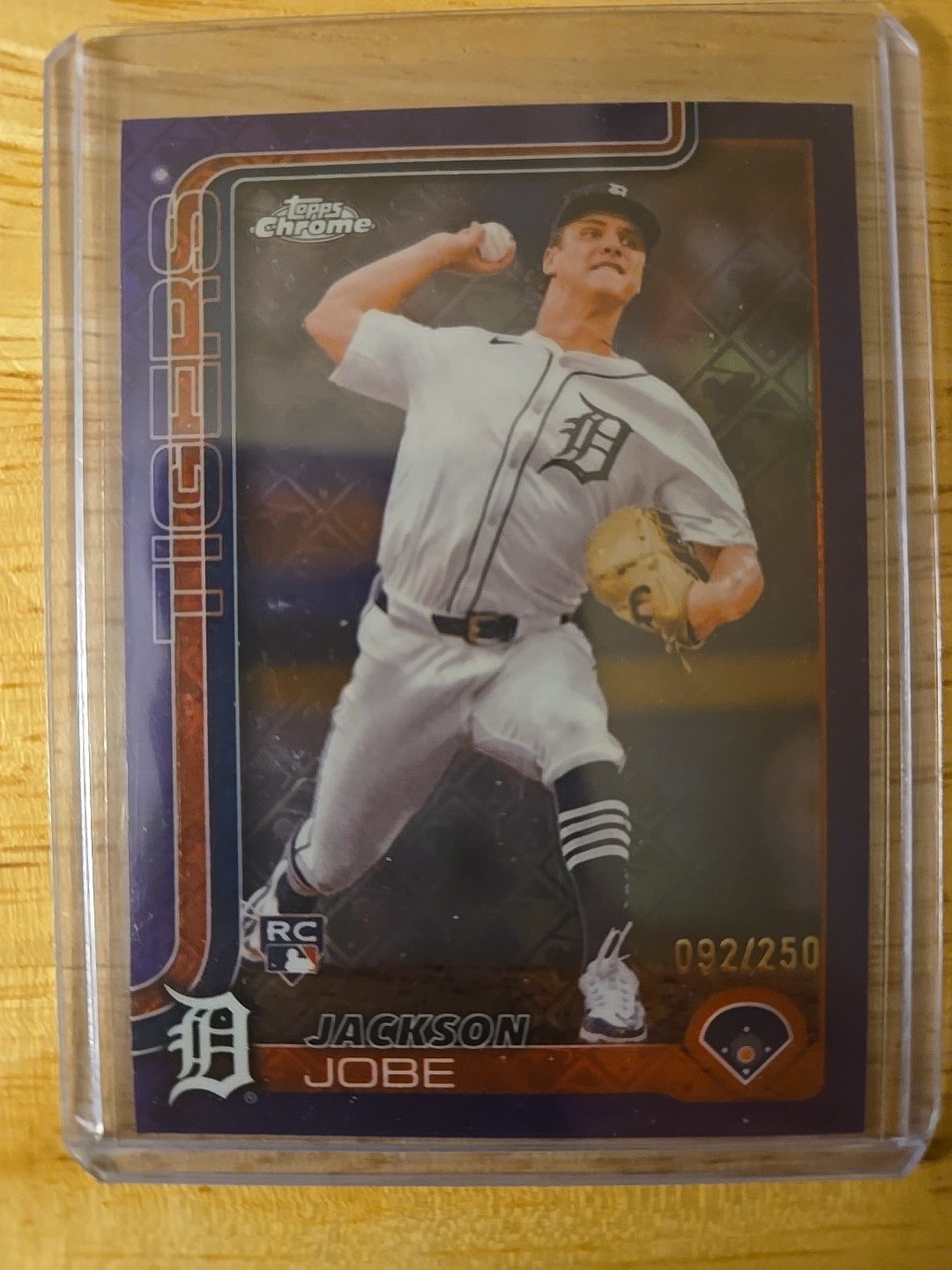 2025 Topps Chrome - Jackson Jobe #249 Purple Refractor /250 (RC)