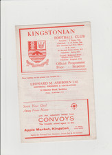 1970-71 Kingstonian v Enfield - Isthmian League