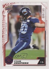 2020 Upper Deck CFL Red 90/165 Tyler Crapigna #49 y0p
