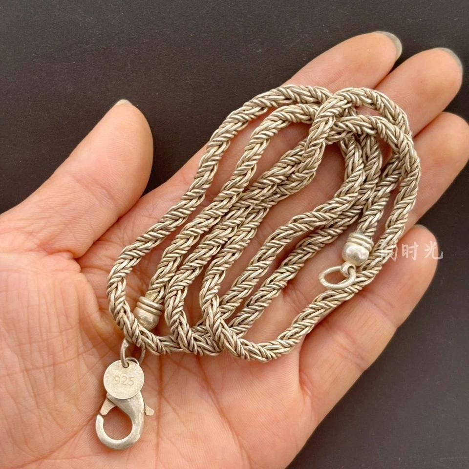 Collectible Silver Necklace Copper Plated Silver Necklace - Imagem 3 de 4