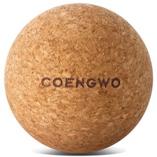 COENGWO Cork Massage Ball, Myofascial Release Yoga 3 Inch No Bag 