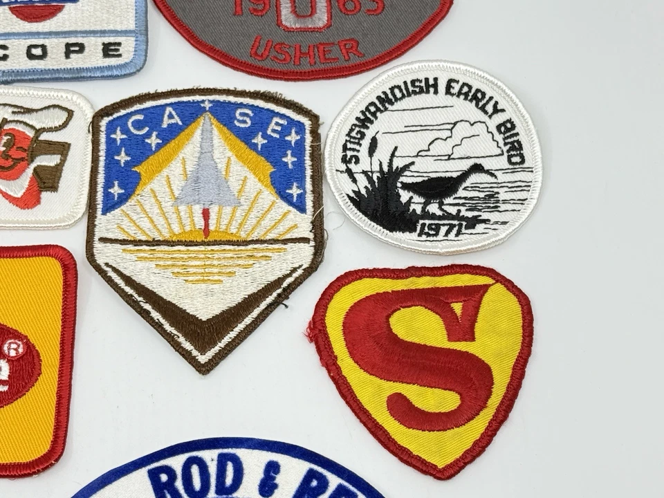 Vintage Patch Lot Advertising Travel Automotive OSU Case Superman Red Cross - Image 2 of 4