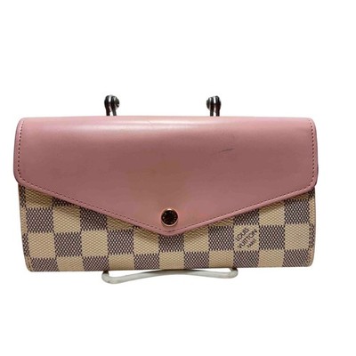 Louis Vuitton Women's Damier Azur Pink Sarah Wallet