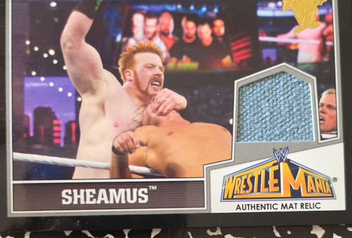 Topps WWE Sheamus Authentic Mat Relic Event-Used WrestleMania 29 4/7/13 2013