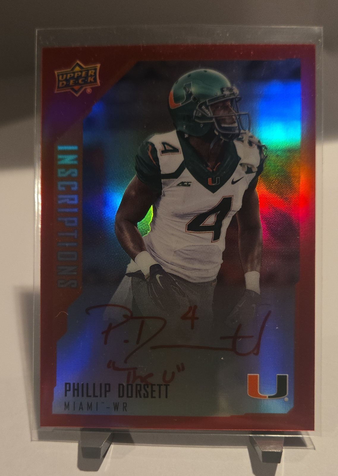 Phillip Dorsett Upper Deck Inscriptions #PD Red Autograph