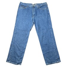 LEE Jeans Relaxed Fit Mens 42x32 (Fits 42x31.5) Blue Straight Leg Denim