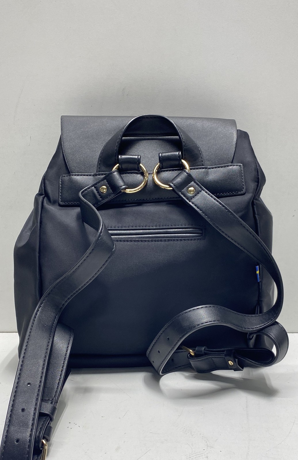 Gaston Luga Black Solid Leather Backpack Medium D… - image 2