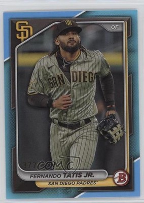 2024 Bowman Sky Blue Border 377/499 Fernando Tatis Jr #35 14ll
