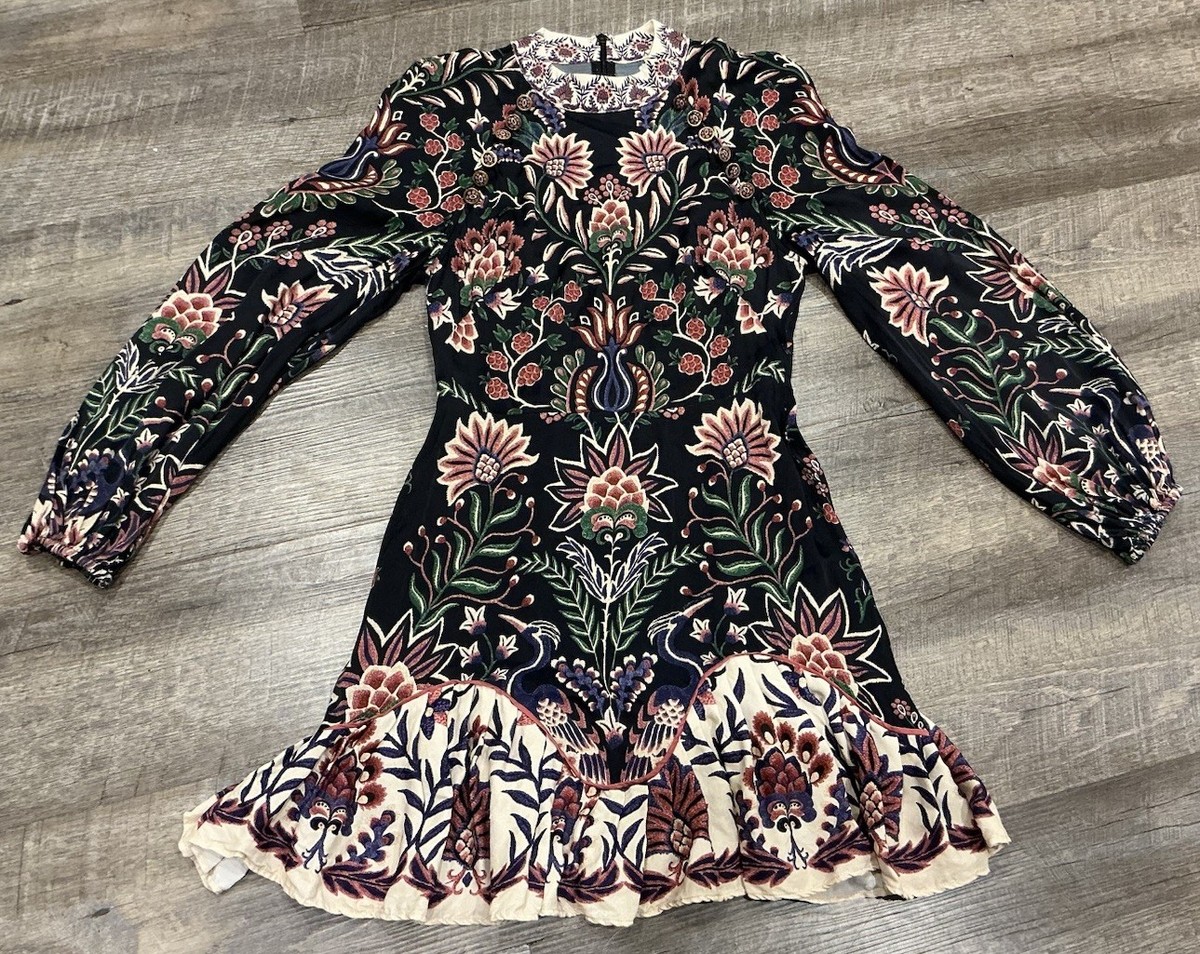 farm rio black dress FARM Rio Black Latin Roses 3d Flower Layered Maxi Dress, Latin Roses Black / XXS