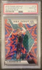 2019-20 Panini Mosaic - NBA Debut PJ Washington Jr. #278 Reactive Blue Prizm...