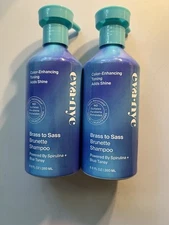 Eva NYC Brass to Sass Shampoo 8.8 fl oz Lot of 2 Color Enhancing Vegan New USA