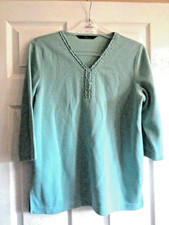 ladies brand new top by bonmarche size small3/4 sleeve,.