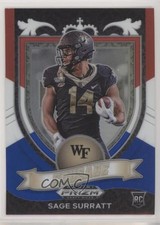 2021 Panini Prizm Draft Picks Crusade Red White & Blue Sage Surratt #177 ke4