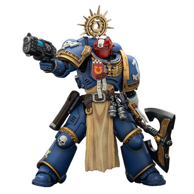 JOYTOY Warhammer 40k 1/18 Ultramarines Metaurus with Power Axe, Stormshield Gift
