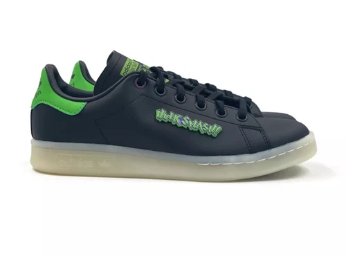 Adidas Stan Smith J Hulk sneaker grandi bambino ragazzo ragazza nere casual scuola elementare taglia 6