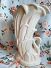 Vintage McCoy Pottery Translucent Rainbow Pink Swan Vase Rare Excellent Con.
