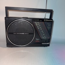 Emerson Portable AM/FM TV Weatherband Radio AC/DC PM3909A Tested Works
