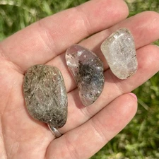 Witches Finger Tumbled Stone (Quartz, Muscovite), Witches Finger from Zambia