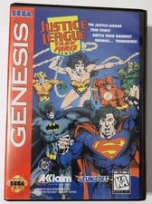 JUSTICE LEAGUE TASK FORCE (Sega Genesis, 1995) - CIB w/ Instruction Manual