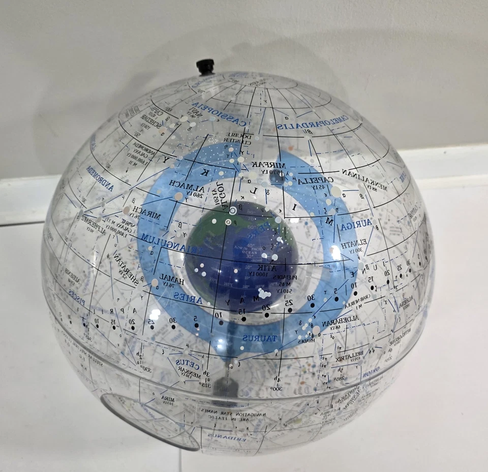 Spherical Concepts Nave Estelar Tierra II Esfera Celestial Globo Sin Base 1986 LEER Foto 2 de 4