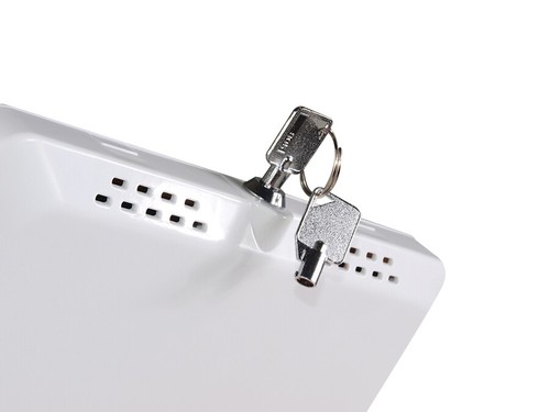 Soporte para tableta antirrobo bloqueo seguro pantalla universal VESA iPad Samsung Reino Unido - Imagen 8 de 12