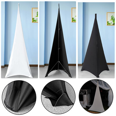 Lautsprecher Ständer Stativ Abdeckung Spandex Scrim Single Double Triple Sided Stand Cover
